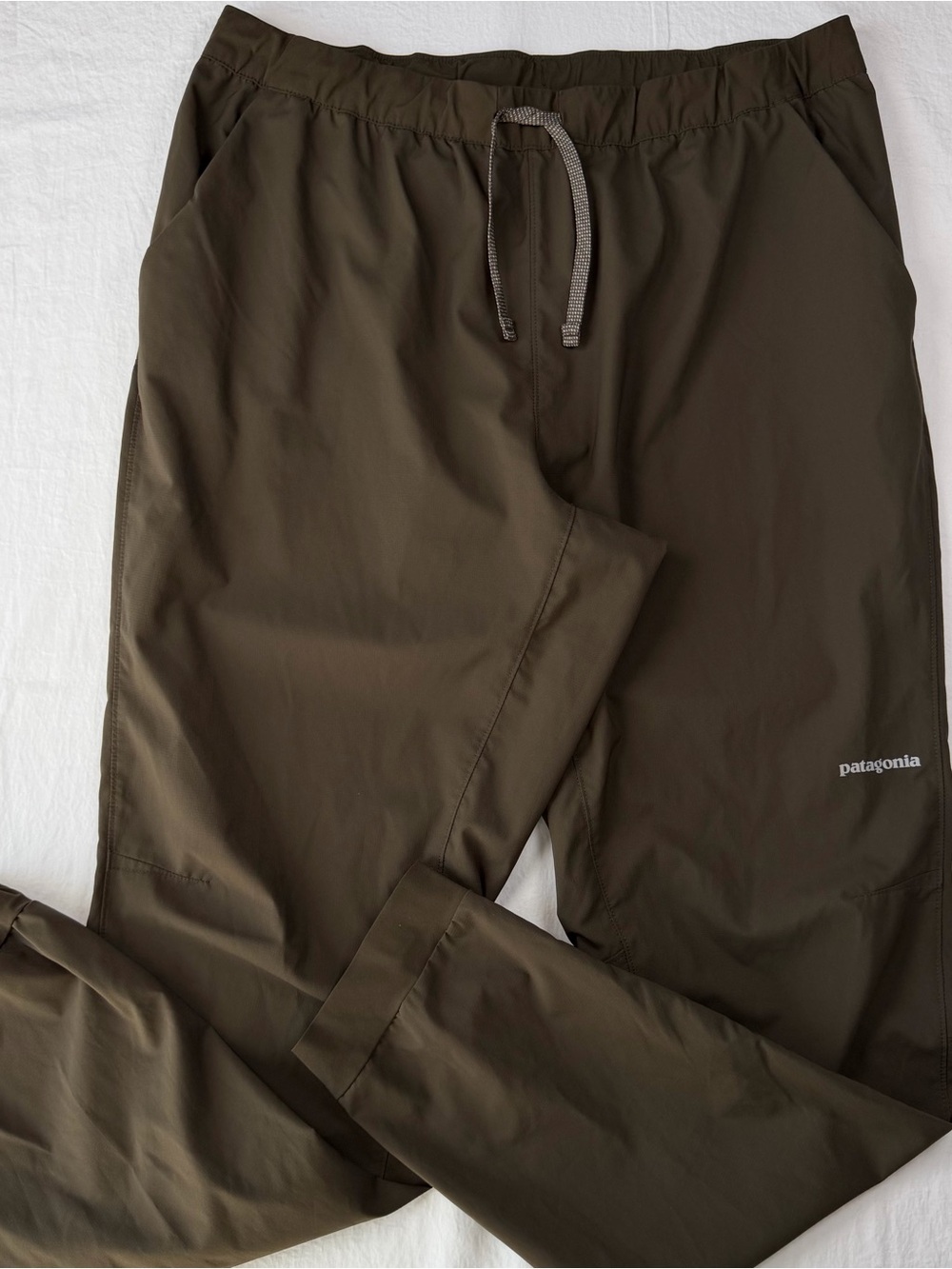 Patagonia Terrebonne Joggers Mens L Lightweight Trail Pants Zip Pocket brown